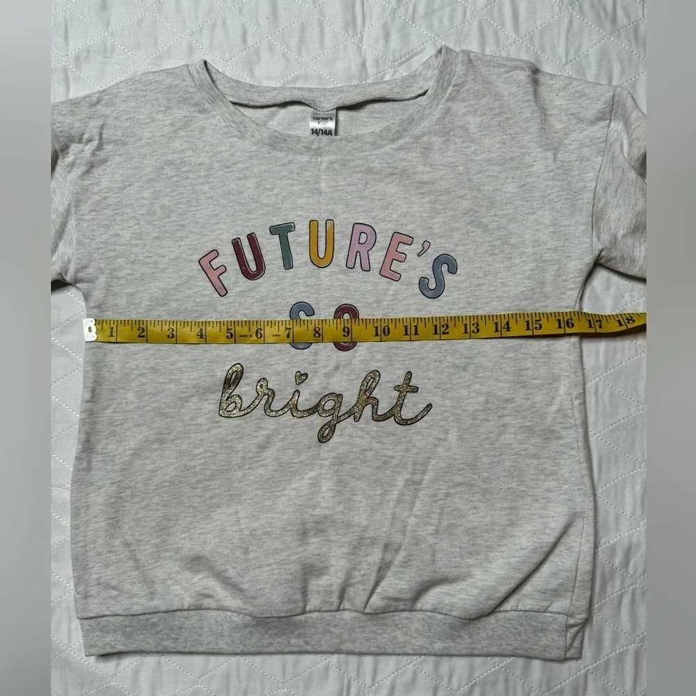 Carters‎ kid future so bright crewneck sweatshirt